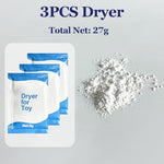 3PCS Dryers for Silicone TPE Material, Drying for Skin Surface of Sex Doll Torso Male Masturbator, Prevents Oil Seepage Maintenance Accessory for Adult Toy Storage, Long-Lasting Maintain Care Kit
