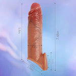 Reusable Penis Sleeve With Cock Ring Sex Toy,Male Sex Toy Penis Extender Penis Enlarger Penis Pump Enlargement Adult Toys Realistic Dildo Penis Ring To Enlarge Prolong, Adult Sex Toys For Men Couples