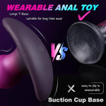 6.3" Large Butt Plug Anal Beads Dildo, Soft Wearable Anal Plug with T-Base