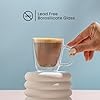 Savor Double Wall Insulated Glasses Espresso Mugs (Set of 2) - 5.4-Ounces