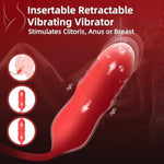 2 In 1 Women Sex Toy Sucking/Licking Vibrator And Thrusting Dildo For Woman Thick Lips Sucking Flexible Tongue Licking And Dildo Vibrator For Clitoris G-Spot Vagina Nipples Anus Gift For Women