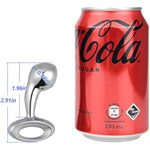 Stainless Steel Anal Plug Anus Stretcher Butt Plug With Ring Handle Prostate Massager G-Spot Stimulation Adult Sex Toys For Men Women Couple Beginner (S)