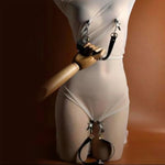 11Pcs Bdsm Kit Toys Sex Bondage Restraints, Labia & Nipple Clamps Blindfold Handcuffs Collar Paddle Sex Toys For Couple Black