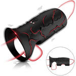 10 Vibration Modes Liquid Silicone Vibrating Penis Sleeve With Cock Ring For Testicles G Spot Stimulation Adult Male Sex Toys