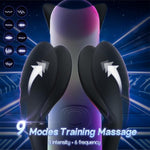 Prostate Massager Male Sex Toy - Male Masturbator Penis Sleeve Stroker With 9 Vibrating + Tapping Modes Adult Toys Men Vibrator Penis Training Glans Stimulator Soft Silicone Sensory Toys
