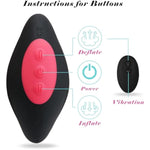 Automatic Vibrating Inflatable Anal/Butt Plug Prostate Massager With10 Vibrating Modes For Men, Anal Dilator Training Sex Toys Vibrator Sex Toys For Women Anal Sex Toys For Lgbt Pleasure