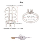 Metal Male Long Chastity Device 304 Steel Stainless Comfortable Closed Ring Cock Cage Adult Game Sex Toy A745 45Mm