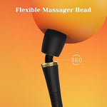 Wand Vibrator Kit For Couples, Powerful Cordless Vibrating Wand With 3 Attachments For Clitoral, G-Spot & Anal Stimulation, 5 Vibration Modes & 3 Speeds, Adult Sex Toys For Women & Partner