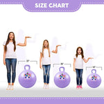 Hopper Ball, Unicorn Hopping Toys For Kids, 18 Inch Bouncy Ball With Handle, Purple Inflatable Bouncing Hoppity Hop Toys For Boys And Girls Gifts