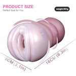 Single Vaginal Channel Pink Male Masturbator Pocket Masturbation Sleeve, Animal Reusable Male Masturbation Cup Sucking Adult Sex Toy, Pink Penis Simulation Blowjob Machine Stroker(6145)