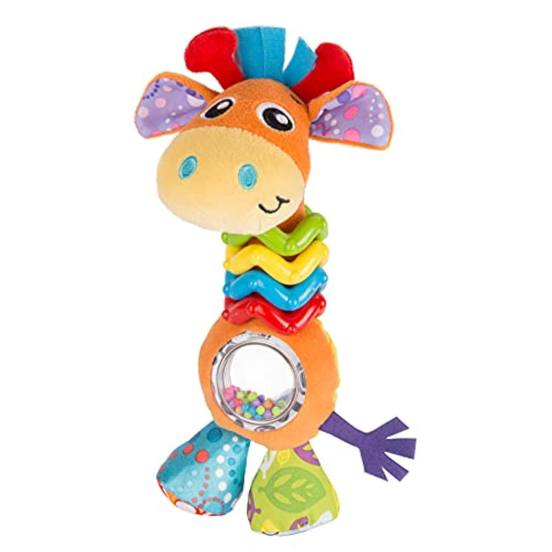 Bead Buddy Giraffe Interactive Baby Rattle Toy And Teether For Developmenta