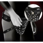 Men'S Harness Chastity Belt Pu Leather Chastity Devices Sexy Male Chastity Belt With Lock Cock Bdsm Self Bondage Fetish Sex Toys Anti-Off Auxiliary Testicle Chastity Strap Cock Cage Underwear