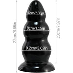 8.66'' Extra Huge Thick Wide Girth Butt Plug & 9.45'' Black Realistic Hand Big Dildo Anal G-Spot Sex Toys For Women Men