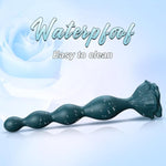 Rose Sex Toy Anal Beads,Vibrating Butt Plug With 9 Modes,Prostate Massager For Women & Men,Waterproof Silicone Rose Toy Sex Stimulator For Adult (Navy Blue)
