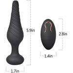 Vibrating Anal Vibrator With 10 Patterns, Rechargeable Anal Plug Silicone Sex Toys For Men