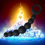 Silicone Anal Plug G-Spot Stimulator Anal Beads Prostate Massage Butt Plug Sex Toy,Anal Beads Silicone Anal Butt Plug With Safe Handle And Particles G-Spot Massager For Men Women(Style 2)