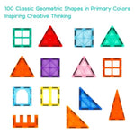 Magnetic Tiles Building Blocks With 2 Cars, 100Pcs Building Blocks Set, Preschool Children Educational Construction Toys, Stem Learning And Playing Toys, Magnet Tiles For Kids Ages Over 36 Months