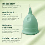 Reusable Menstrual Cups - Small & Large Comfort Period Cups