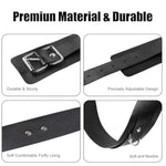 Beginner Bdsm Kit,10 Psc,Adjustable Bondage Set For Couples, Leather Restraints With Thigh Cuffs & Whip, Discreet Starter Kit For Sensual Play,Sm For Bed Hotel Black