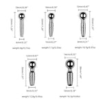 Stainless Steel Plug Penis Ring Dilator Sex Toys Dilator Urethral Sounds Dilator Urethra Hollow Adult Gifts Anal Expand(8Mm)