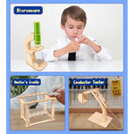 6-In-1 Stem Science Kits For Kids, Wood Arts And Craft Kits, Stem Toys For Boys Girls Age 8-12 5-7 8 10 12 13 14 Gift Idea, 3D Puzzles Building Engineering Model Set