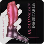 5.9Inch Fantasy Penis Sleeve Adult Sex Toy, Canine Style Small Knotted Sheath, Male Genital Extender With Stretchy C-Ring, Orgasm Enhancer