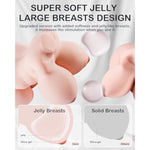 9Lb Sex Doll, Male Masturbator With Realistic Jelly Boobs Vagina Anal, 3 In 1 Torso Masturbator Love Doll Pocket Pussy, Douche Washer Hose&Heating Rod&Drying Stick,Male Sex Toy For Men,Fair Skin