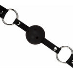Breathable Ball Gag, Bondage Mouth Gag, Leather Adjustable Strap, (Bdsm Kit, Sex Toys, Bondage, Dominatrix Toys, Mouth Gag, Ballgags, Restraint, Gags, Bondage Gear, Ball Gags)