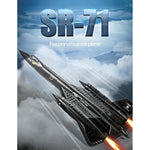 Military Series Sr-71 Reconnaissance Aircraft Jet Blackbird Air Force Building Block Set (183 Pieces) -Building And Military Toys Gifts For Kid And Adult