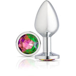Gems Silver Chromed Anal Plug, Medium