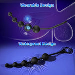 Anal Beads Vibrator Sex Toys - 14.5 Inch App Remote Control Butt Plug G-Spot Vaginal Prostate Massager With 9 Vibrating Modes, Waterproof Penis Ring Vagina Stimulator Adult Toys For Men & Women