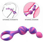 Silicone Anal Beads Butt Plug - Anal Chain Sex Toys, Different Sizes Anal Balls Prostate Massage Anal Trainer Anal Plug Men And Women Couple Anal Dildo Anal Colorful Colors