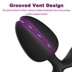 Silicone Anal Plug Butt Plug,Portable Adult Sex Toy?Prostate Massager Dilator for Comfortable Long-Term Wear,Anal Training Stimulator for Female Men Women Gay and Couples Masturbation (Black)