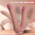 Huge Double Dildo Sex Toys, Realistic Double Sided Dildos For G-Spot Anus Dual Pleasure, Silicone Anal Dildos With Suction Cup, Big Thick Dildo Flexible Adult Toys For Women Men Lesbian, 10.8”