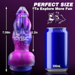 7.09" Monster Dildo Fantasy Thick Knot Dildo, Realistic Anal Dragon Dildo With Big Knot, Soft Silicone Alien Dildo With Strong Suction Cup For Hands-Free, Animal Knotted Dildo Adult Toys For Women Men