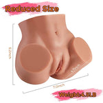 4.5Lb Brown Sex Doll Pussy Ass Male Masturbator With Vagina&Anal Double Tunnel, Sex Toys For Men Realistic 3D Textured Stroker, Lifelike Butt Adult Toys For Masturbation
