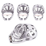 Male Cock Cage Device Base Ring Ergonomic Design 304 Stainless Steel Chastity Device Ring With Scrotal Wrapper H650 (1.97''/ 50Mm)