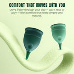 Reusable Menstrual Cups - Small & Large Comfort Period Cups