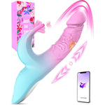 Sex Toys Womens Sex Toy Thrusting Dildos - 5In1 App Controlled Vibrator Women Adult Toys With 5 Realistic Dildo Thrust & Flapping Bunny Adult Sex Toys