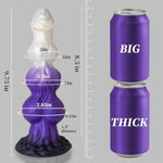 10 Inch Big Knot Monster Fantasy Dildo - Huge Dragon Horse Dildo With 3 Dog Knots, Thick Girthy Knotted Anal Trainer With Large Suction Cup For Riding, Adult Sex Toys & Games For Women Men Gay