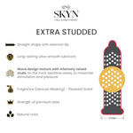 Extra Studded 22 Count Ultra Thin Natural Feel Condoms With 24 Count Original Premium Polyisoprene Lubricated Condoms