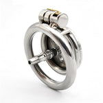 Chastity Cage For Men With Silicone Tube, Small Chastity Cage Chastity Devices Male Good Concealment, Penis Cage For Men Sm Sex Toys (Metal Tube,40Mm/1.57In)