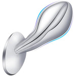 Stainless Steel Anal Plug Butt Plug Anus Stretcher With Oval Base Prostate Massager G-Spot Stimulation Adult Sex Toys For Men Women (M)
