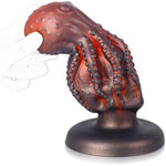 Anal Dildo Thick Anal Plug With Suction Cup, Soft Silicone Octopus Anal Sex Toys Big Anal Trainer Helloween Toys Dildo Anal For Women And Men (Red-M)