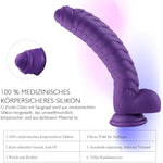 8.66 Inch Realistic Huge Silicone Dildo For Women? Big Dildo With Strong -Suction Cup?Adullt Toys For Women Pleasure Dildo ?Dildo For Men (8.66 Black Purple)