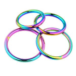 Metal Cock Ring For Men, Colourful Penis Ring Sexual Stimulation Device In 4 Sizes, Men'S Scrotum Pendant Sm Bondage Sex Toy, Mirror Polishing, Easy To Clean & Carry (55Mm)