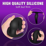 Silicone Anal Plug,Pack Of 4 Silicone Anal Plugs Training Set With Flared Base Prostate Sex Toys For Beginners Advanced Users(Coloured)