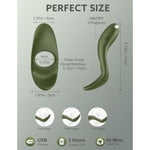 Vibrating Cock Ring With App Remote Control, Silicone Penis Ring Vibrator With 9 Vibration Modes, Men Cock Ring Vibrator For Stronger Erection Stimulation, Adult Couple Sex Toys & Games (Green)