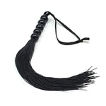 Rubber Sex Flogger Whip - Beginners Super Soft 15 Inch Flogger Whip For Sex Adult (Black)