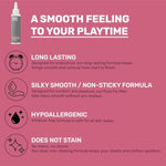 Water Based Lube – Clean, Non-Sticky Personal Lubricant For Men & Couples – Toy And Condom Compatible, Hypoallergenic, Non-Staining Formula – Long-Lasting Wet Glide – 3 Oz Bottle